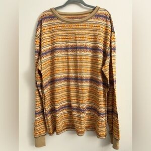 BDG Aztec Southwest Long Sleeve Top XL